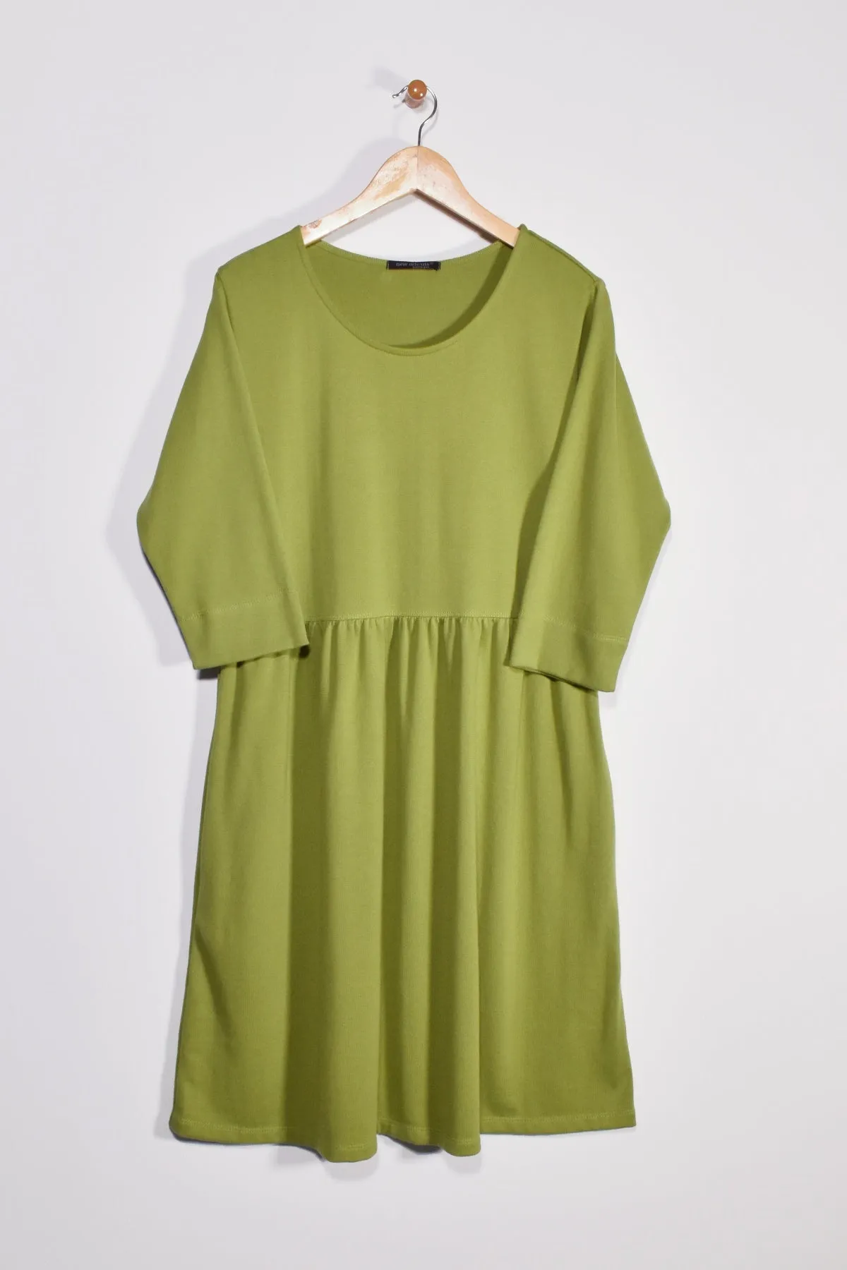 40” ¾ Sleeve Empire Waist Dress