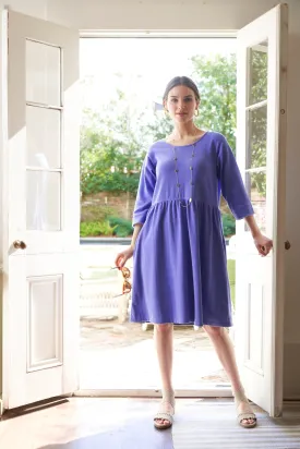 40” ¾ Sleeve Empire Waist Dress
