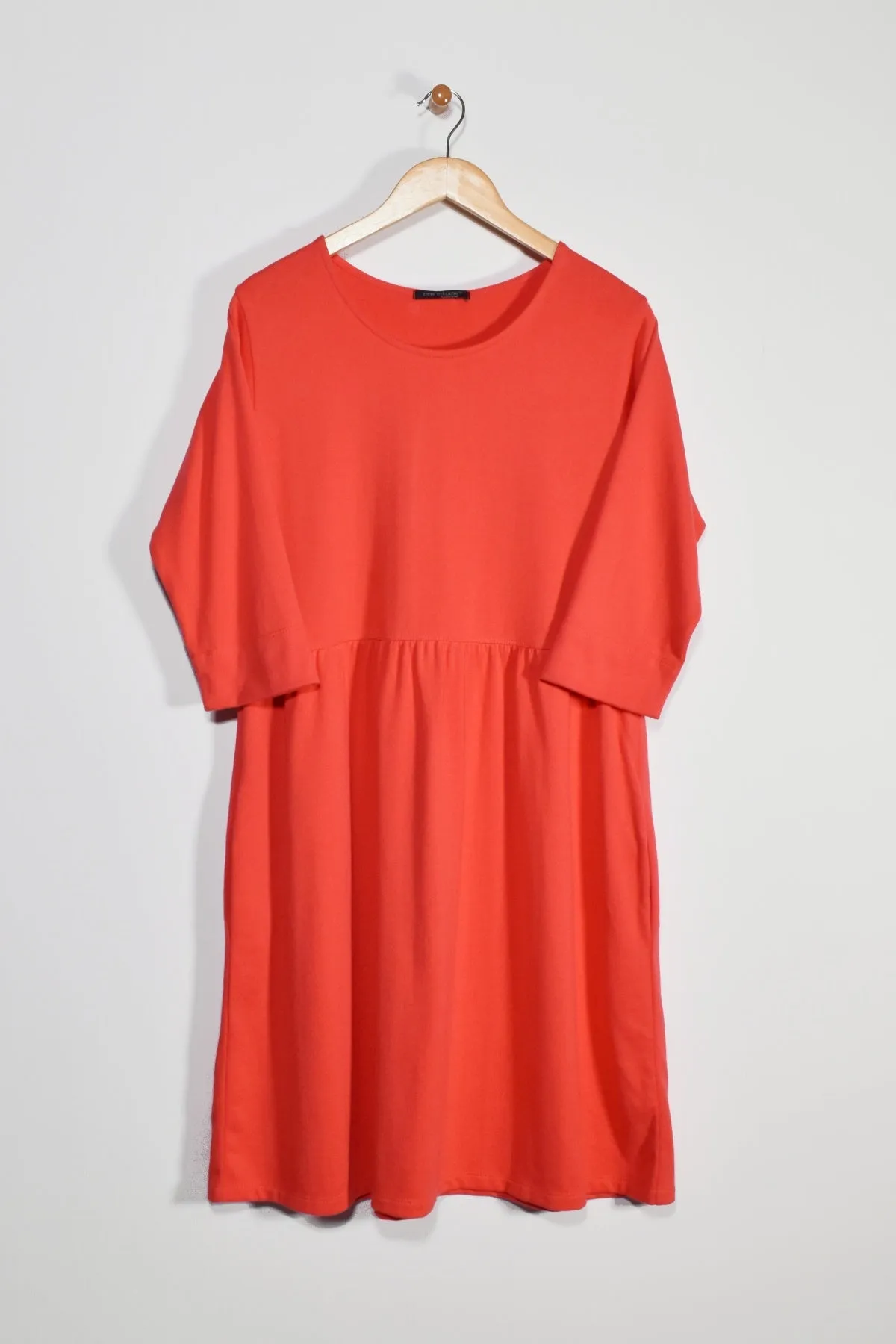 40” ¾ Sleeve Empire Waist Dress