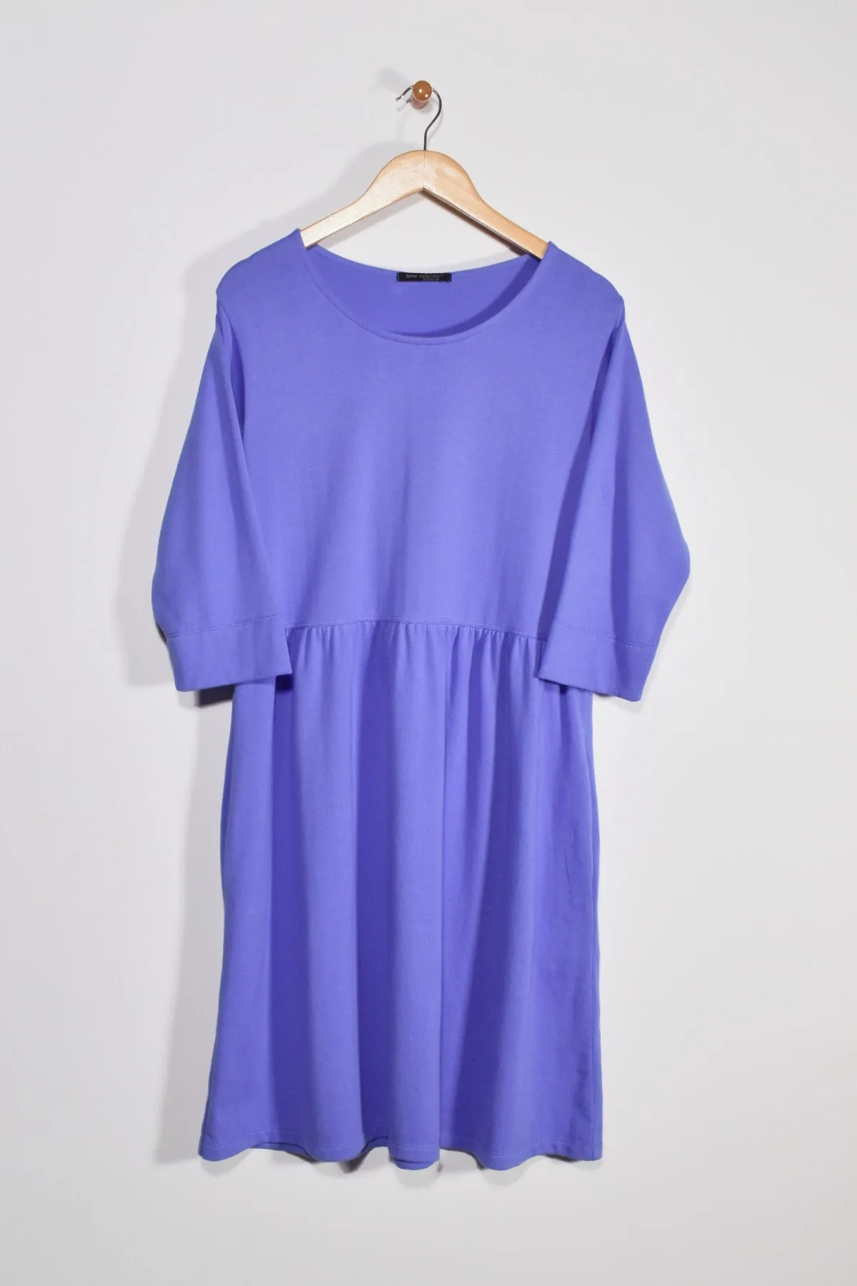 40” ¾ Sleeve Empire Waist Dress