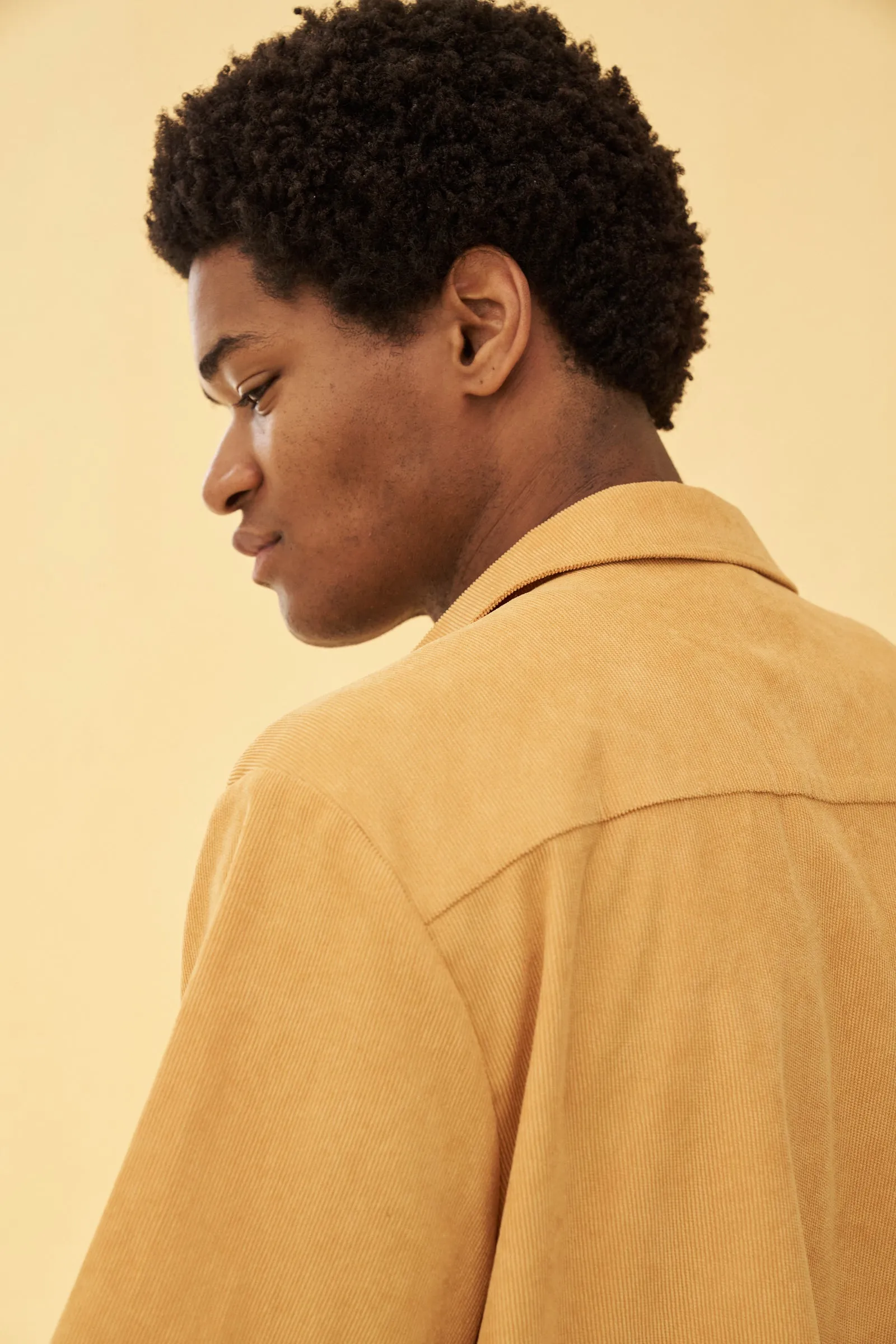 bound 'Mustard' Cord Towel SS Shirt