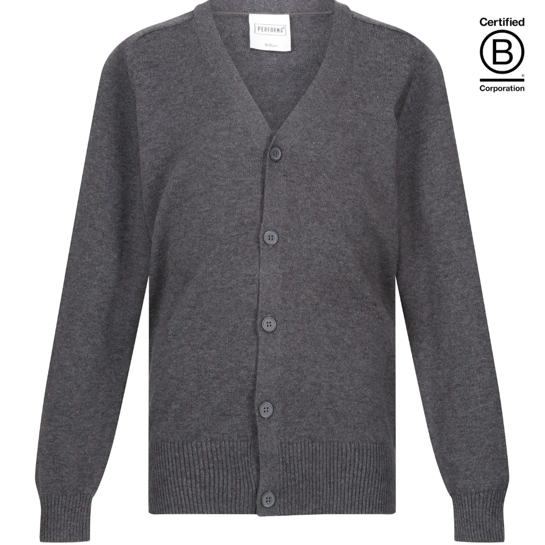Boys / Unisex Performa cotton school cardigan - plain