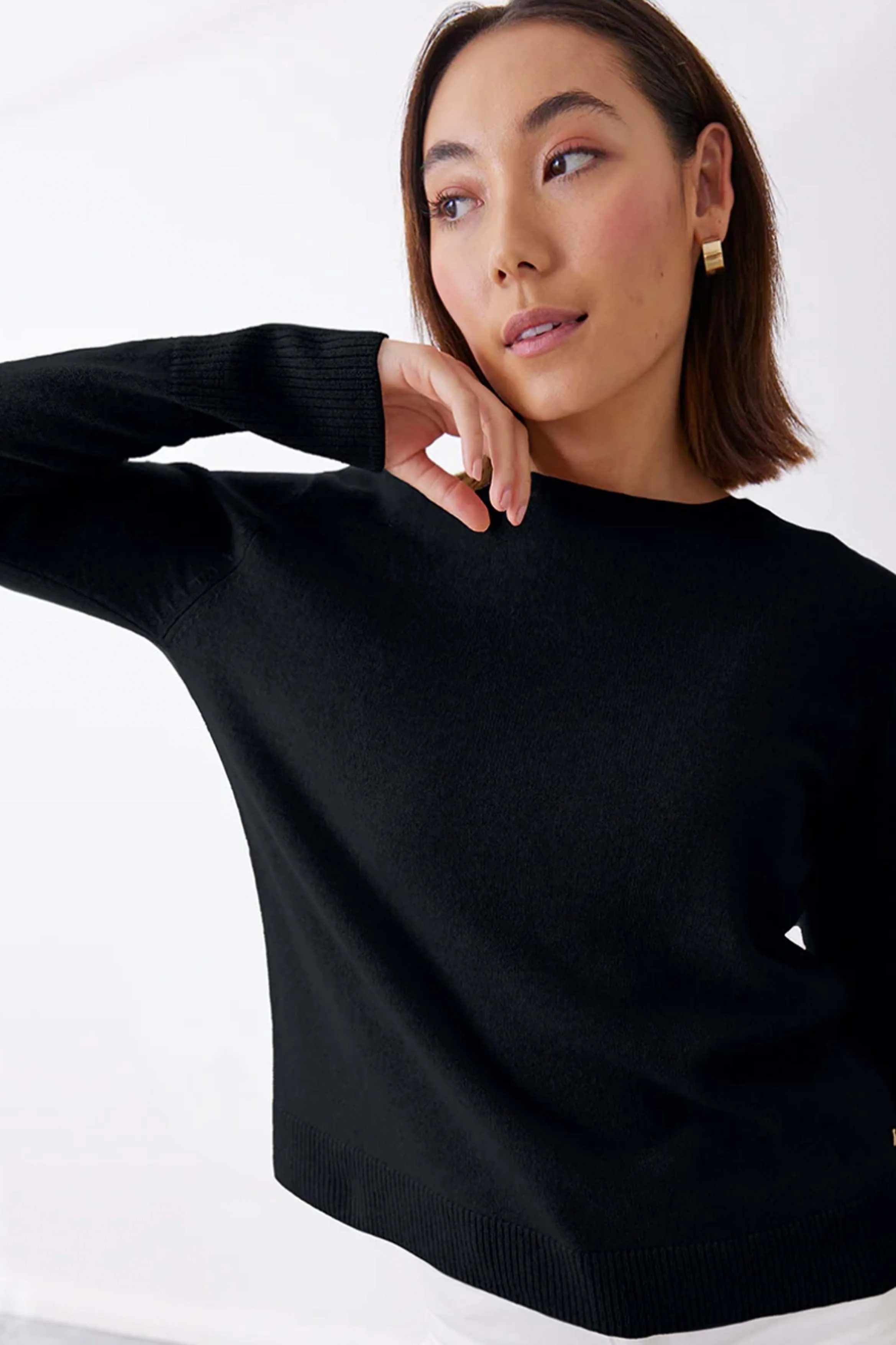Essential Slim Crew | Jet Black