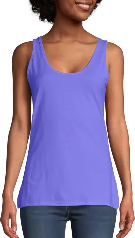 Hanes Women's Scoopneck Cotton Jersey Tank, Classic Cotton Tank Top, Lightweight Cotton Tank for Women