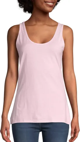 Hanes Women's Scoopneck Cotton Jersey Tank, Classic Cotton Tank Top, Lightweight Cotton Tank for Women