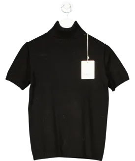 Law & co Black Lafee Short Sleeve Polo Neck One Size