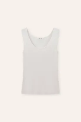 LENYA silk tank top (White)