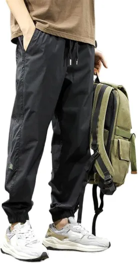 Men's Pant Spring Cargo Casual Loose Plus Size Sports Harem Softshell Trouser for Men