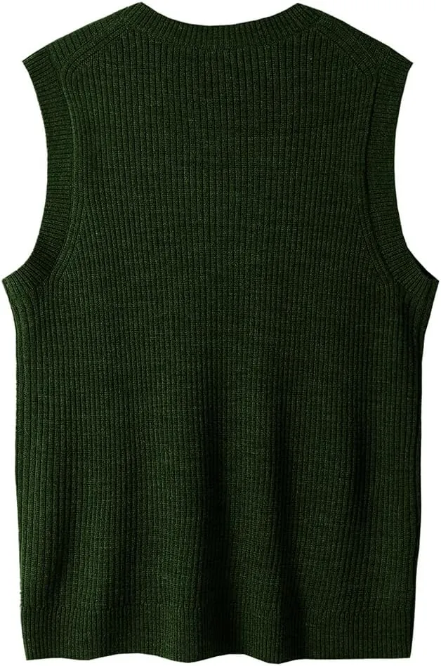 Men's V-Neck Sweater Vest | Anti-Pilling & Anti-Static | Lightweight Thermal Sleeveless Pullover for Casual & Formal Outfits