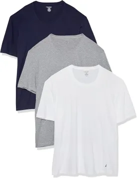 Nautica Men's Cotton Crew Neck 3-Pack T-Shirt