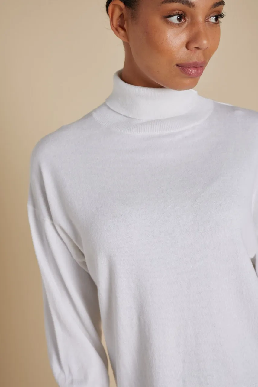 Opera Polo Knit in Starch