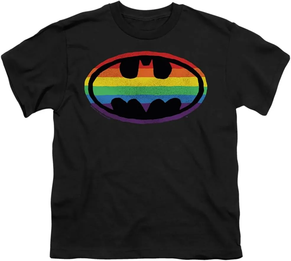 Popfunk Batman Bat Shield Logo Collection Kids T-Shirt for Youth Toddler Boys and Girls