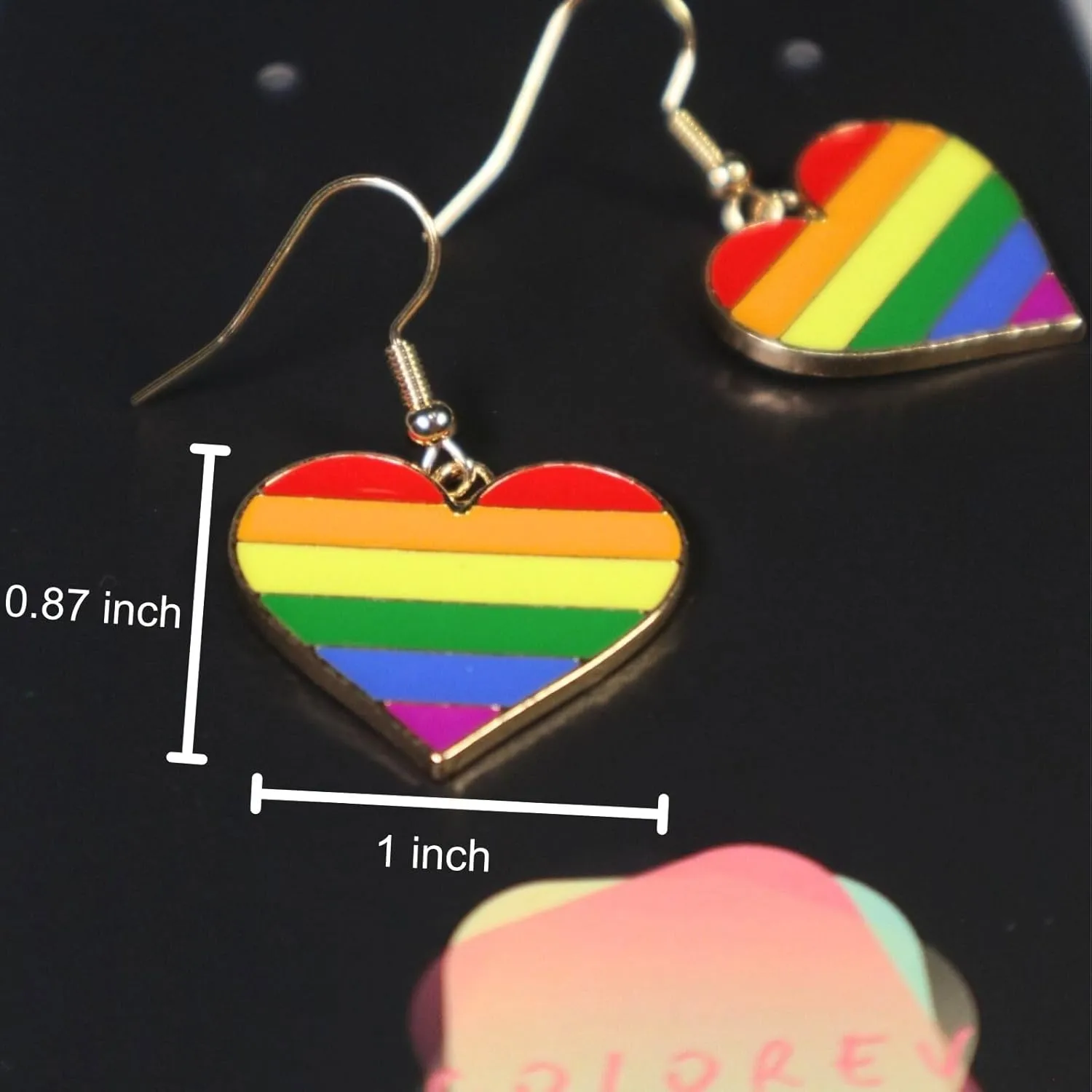 Pride Earrings, Dangle Rainbow Earrings for Women, Cute Accessories for Pride Parade
