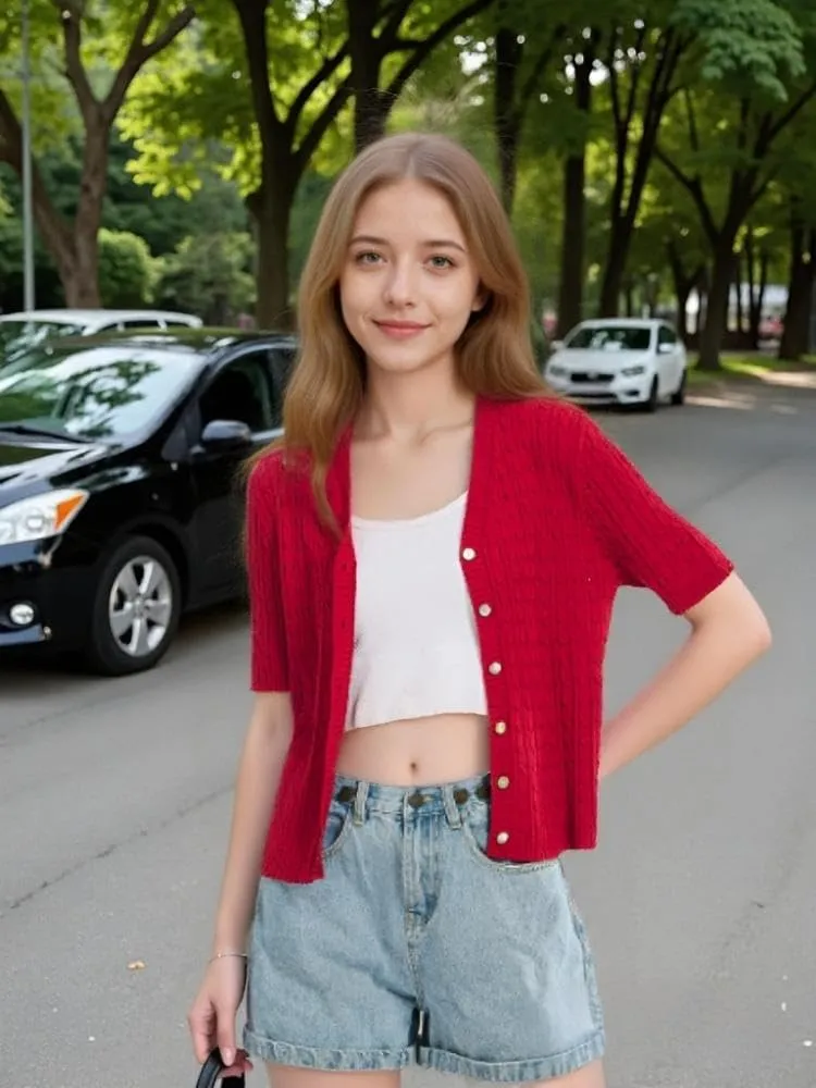 Simple&Opulence Womens Summer Cardigans V Neck Cooling Sweater Lightweight Open Front Button Shrugs Knit Top Jackets