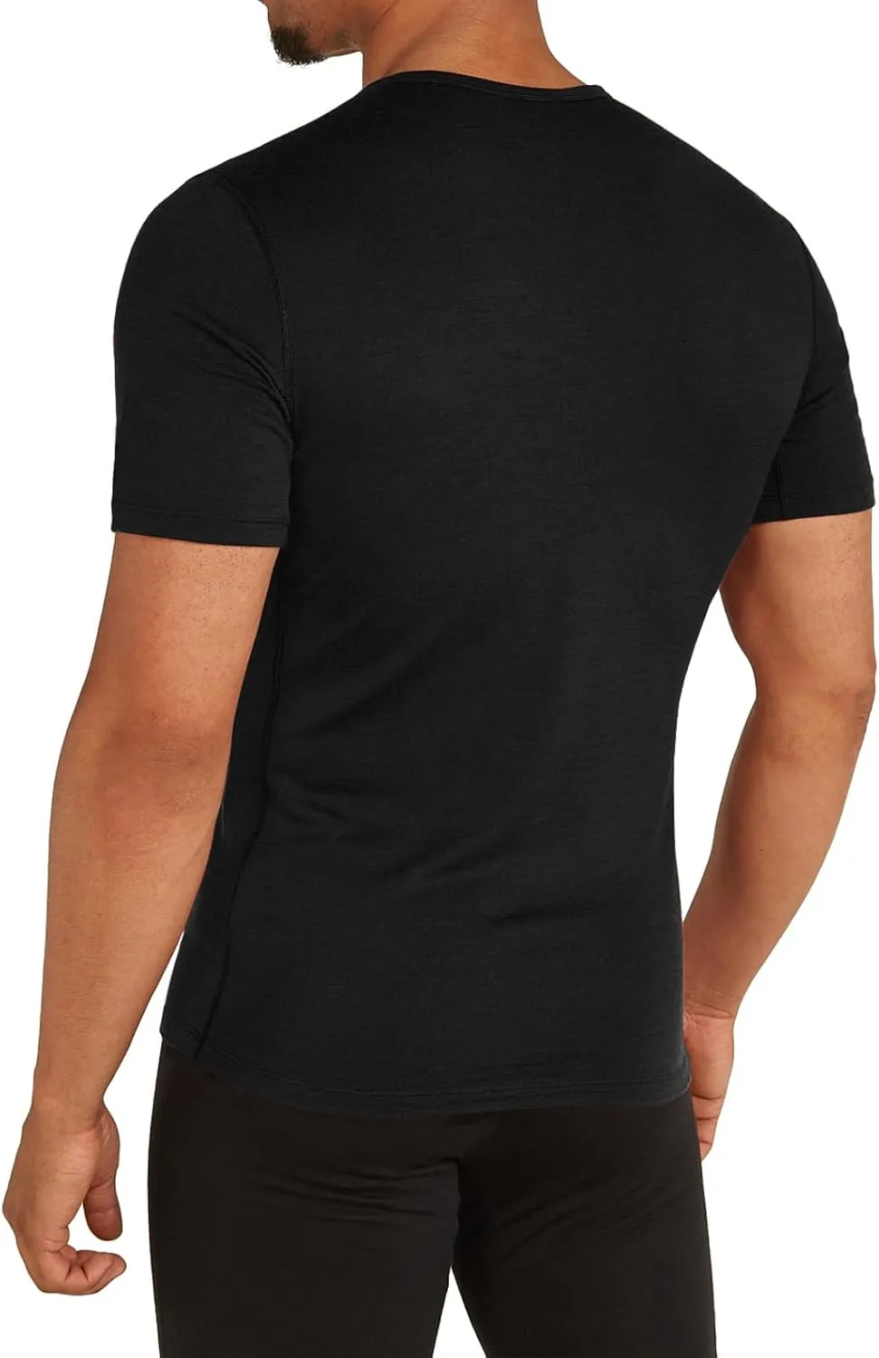 SIORO 100% Merino Wool T-Shirt for Men Short Sleeve Base Layers Odor Resistance Crew Neck Undershirt for Outdoor Hiking S-XXL